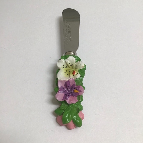 Tropical Leaf Serving Bowl Floral Spreader Green Ceramic Dip Fruit Hawaii Luau - Picture 8 of 16